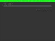 Tablet Screenshot of one-video.com